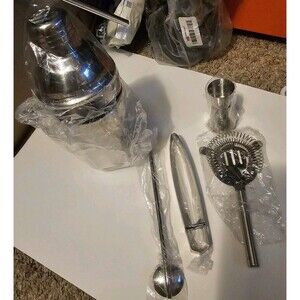 Cocktail Shaker Tipsy Tools Bartending Kit NIB NEW